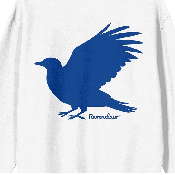 Ravenclaw Women's White Crew Neck Sweater - Picture 2 of 4